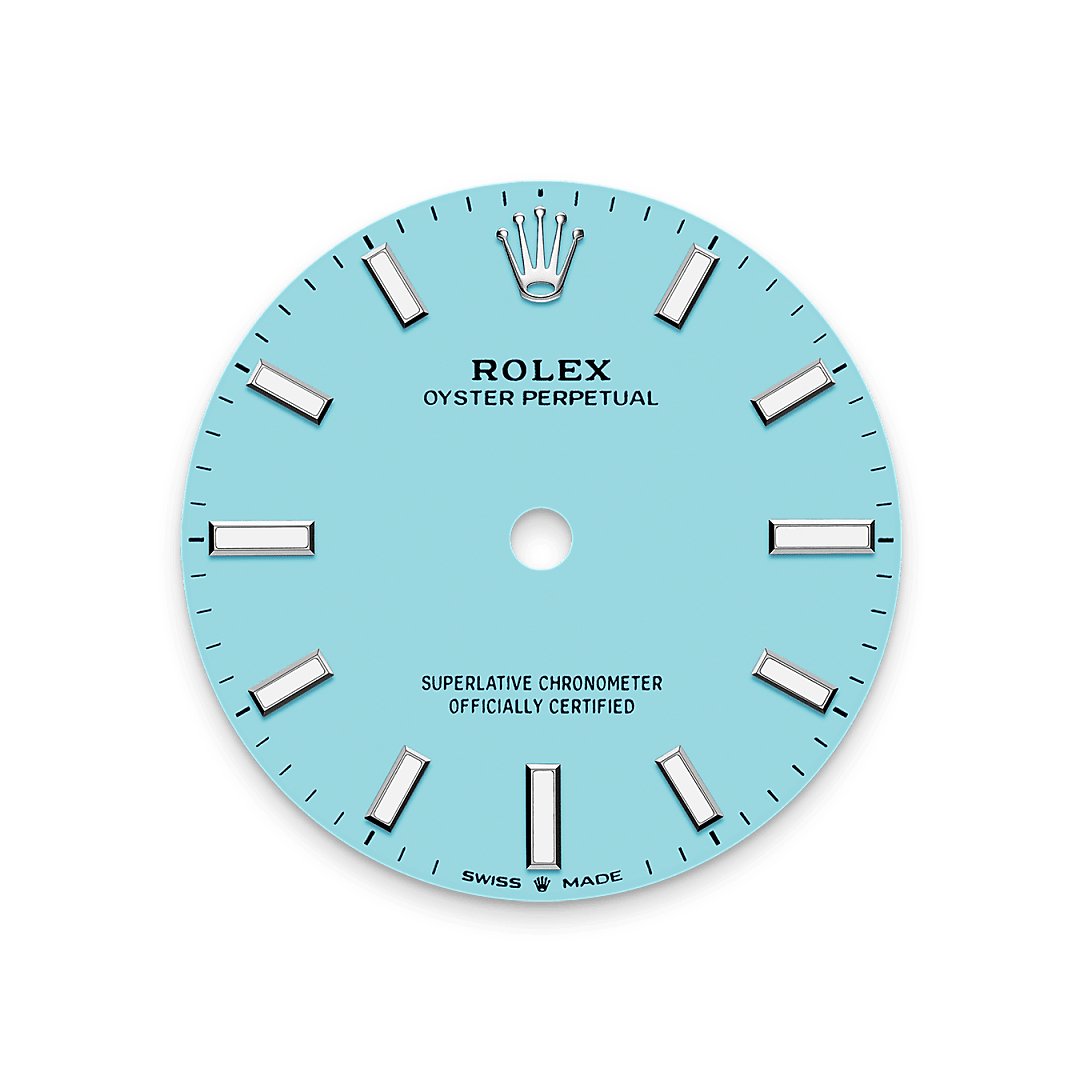 Turquoise blue dial