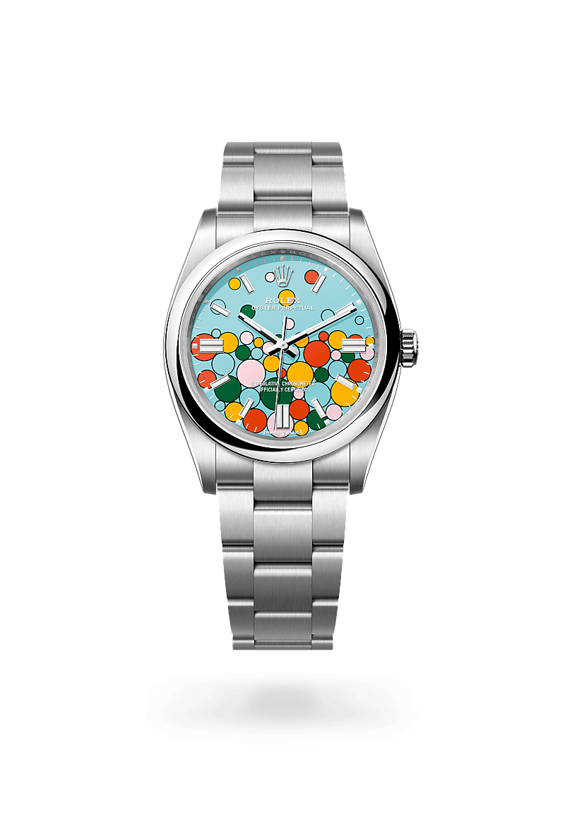 Oyster perpetual blue 36 best sale