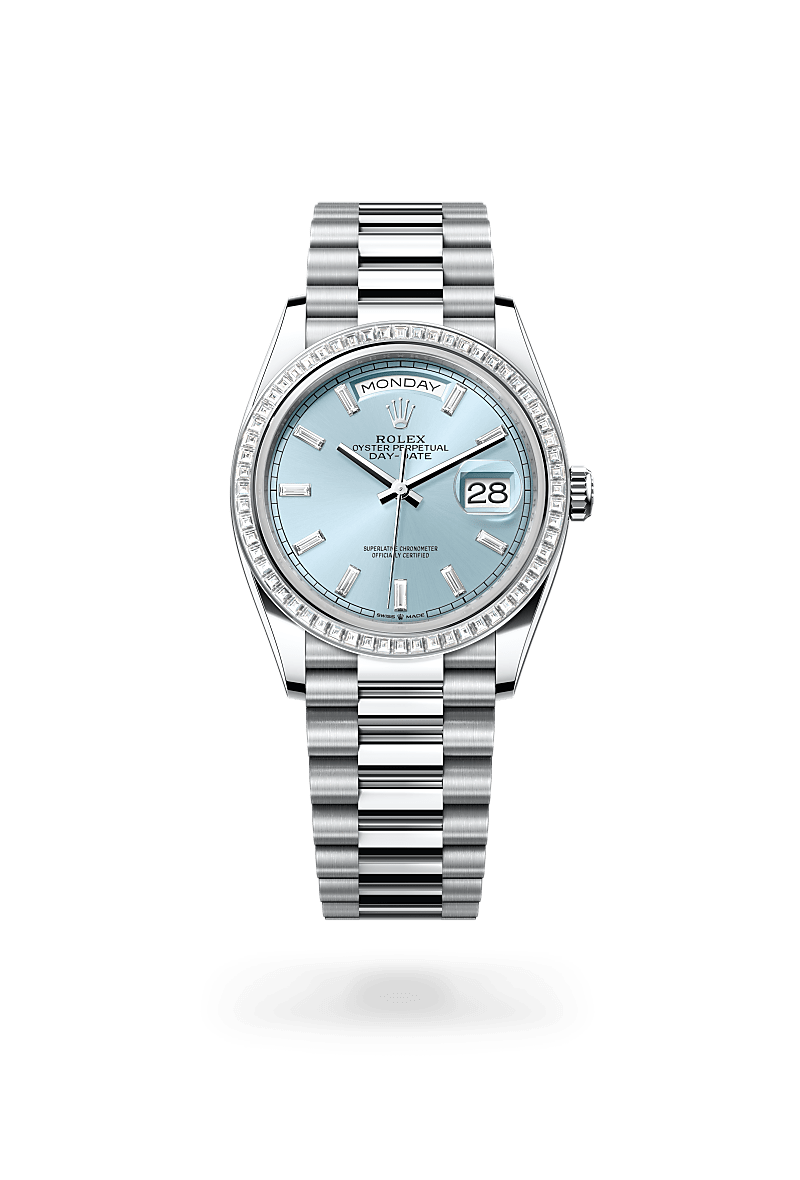 Rolex Day-Date in Platinum m128396tbr-0003 at Reeds Jewelers